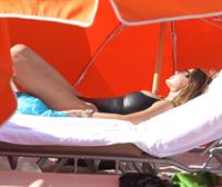 Sofia Vergara - beach candids in Miami 1/2/13  
