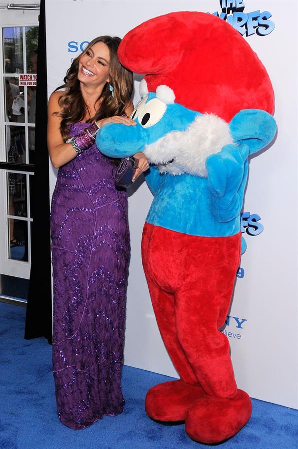 Sofia Vergara at The Smurfs World Premiere on July 24, 2011 
