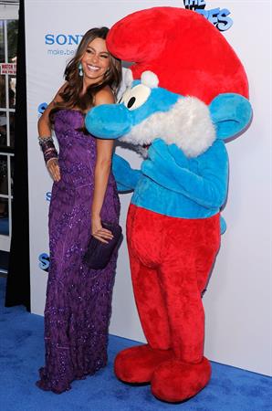 Sofia Vergara at The Smurfs World Premiere on July 24, 2011 