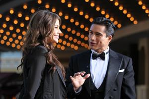 Sofia Vergara at The Grove with Mario Lopez on April 28, 2011 