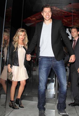 Ashley Tisdale leaving Katsuya restaurant in Hollywood 02-08-2012