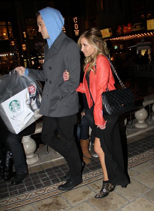Ashley Tisdale holiday shopping at The Grove in LA 12/15/12 