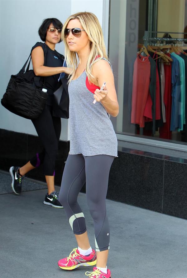 Ashley Tisdale at the gym in West Hollywood 12/7/12 