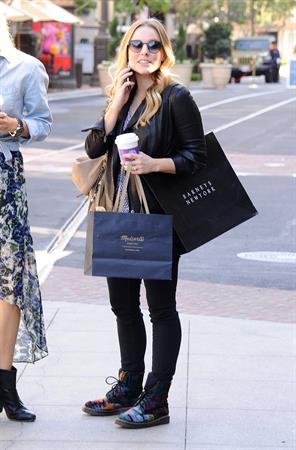Kristen Bell out shopping at The Americana at Brand in Glendale 10/30/12