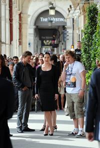 Abbie Cornish on set 1/8/2010