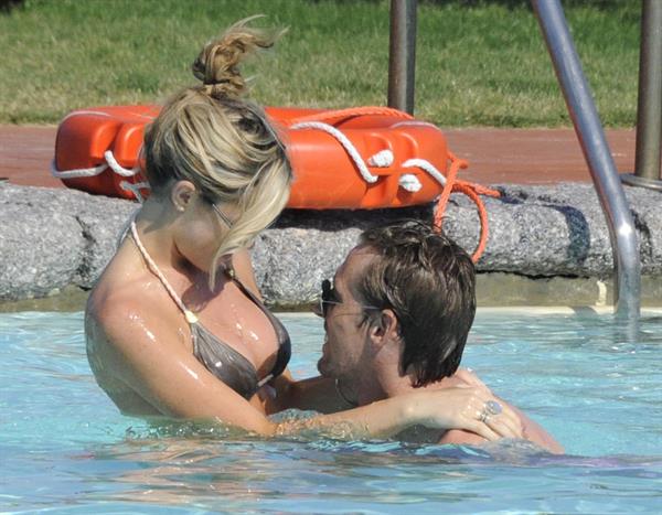 Abigail Clancy holiday at the Portocervo Hotel Cala di Volpe Sardinia Italy on July 12, 2010