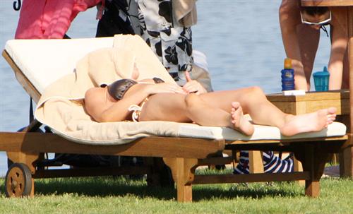 Abigail Clancy holiday at the Portocervo Hotel Cala di Volpe Sardinia Italy on July 12, 2010