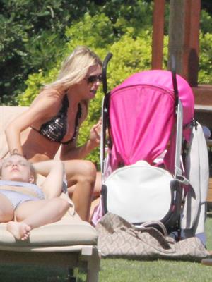 Abigail Clancy bikini candids in Italy on June 10, 2011 