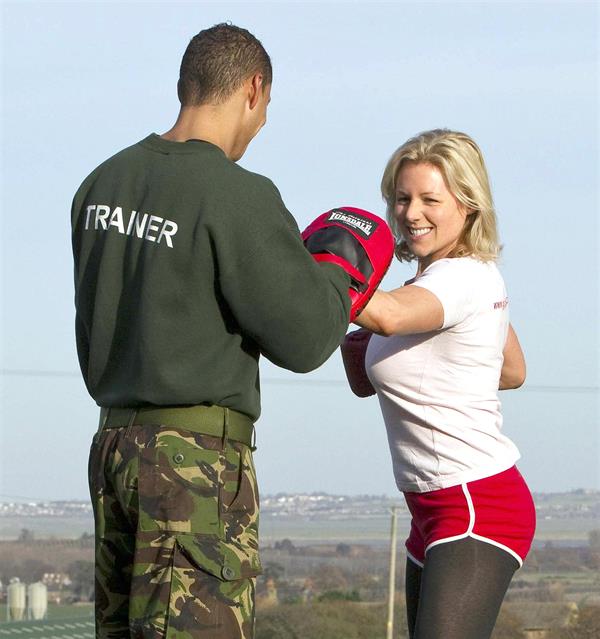 Abi Titmuss working out in a park in Kent December 5, 2011