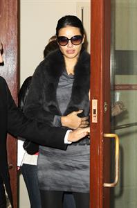 Adriana Lima leaving a medical office in New York City on November 8, 2011 