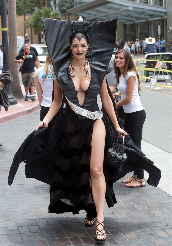 Adrianne Curry dressed as Lily from Legend during Comic-Con in San Diego - July 14, 2012