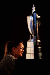 Agnieszka Radwanska before the Start of the WTA Championships October 21, 2013 