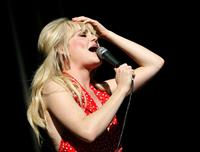 Aimee Anne duffy performing on stage during the 2009 V Festival on April 5, 2010 