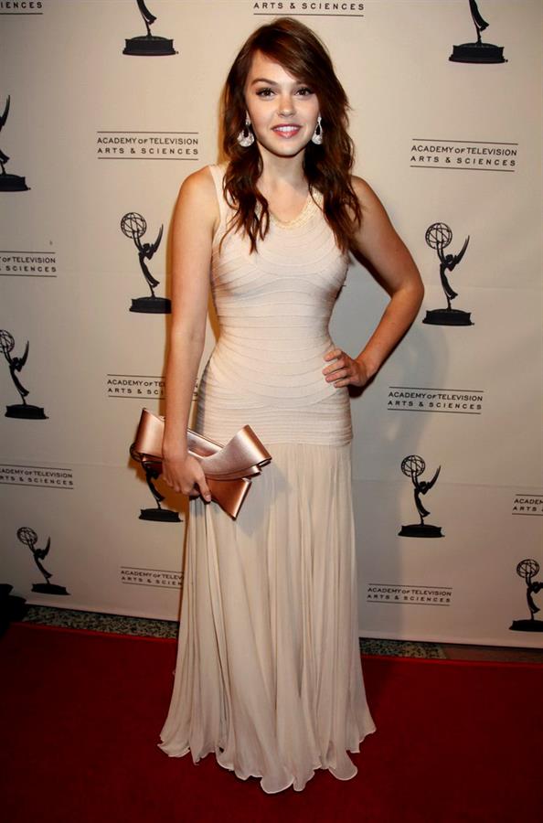 Aimee Teegarden 63rd Primetime Emmy Writers Nominee Reception at Leonard H. Goldenson Theatre on September 15, 2011 