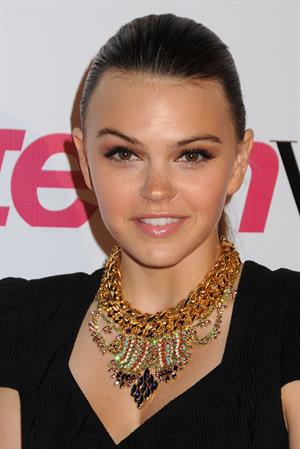 Aimee Teegarden 9th annual Teen Vogue Hollywood party at Paramount Studios on September 23, 2011 