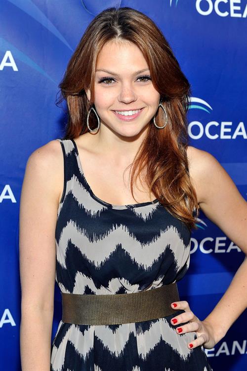 Aimee Teegarden arrives at 2012 Oceana's SeaChange Summer Party on July 29, 2012 in Laguna Beach, California