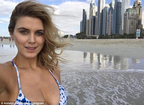 Ashley James in a bikini