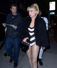 Alessandra Torresani Halloween party candids in West Hollywood, October 31, 2013 