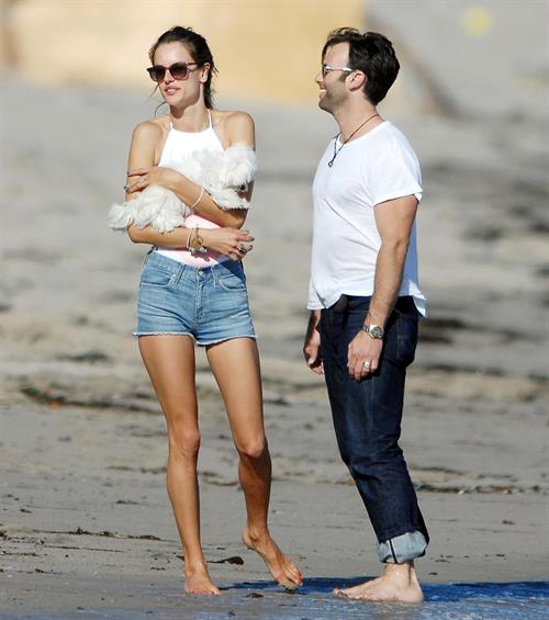 Alessandra Ambrosio at Malibu Beach on May 29, 2011