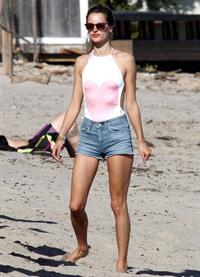 Alessandra Ambrosio at Malibu Beach on May 29, 2011