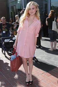 Alessandra Torresani outside comic con on July 21, 2011