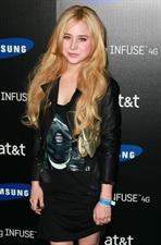 Alessandra Torresani attends the Samsung Infuse 4G launch party in Hollywood on May 12, 2011