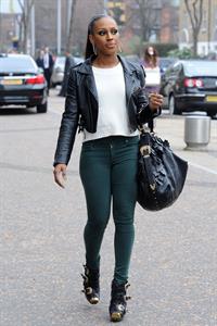 Alexandra Burke out at South Bank in London March 13, 2012 