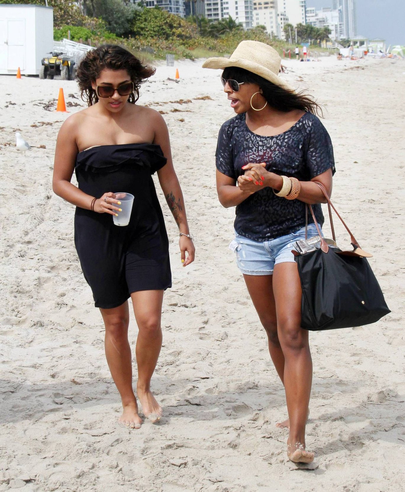 Alexandra Burke bikinis Miami on March 6, 2011 