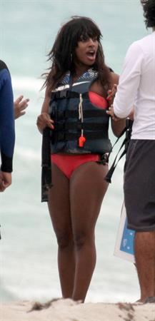 Alexandra Burke bikinis Miami on March 6, 2011 