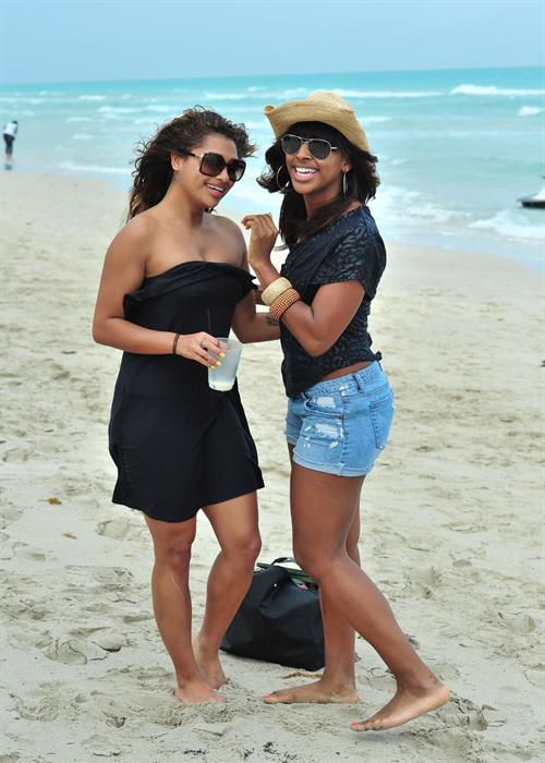Alexandra Burke bikinis Miami on March 6, 2011 