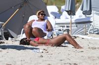 Alexandra Burke bikini candids Miami March 7, 2011 