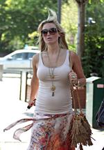 Alex Curran walking in Liverpool on July 14, 2011