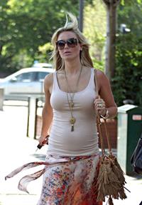 Alex Curran walking in Liverpool on July 14, 2011