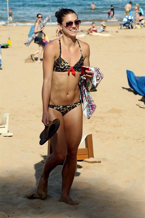 Alex Morgan bikini candids in Hawaii 12/19/12 
