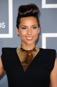 Alicia Keys attends the 54th annual Grammy Awards on February 12, 2012