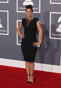 Alicia Keys attends the 54th annual Grammy Awards on February 12, 2012