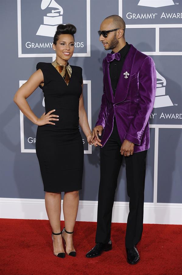 Alicia Keys attends the 54th annual Grammy Awards on February 12, 2012