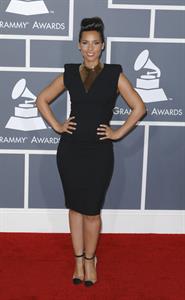 Alicia Keys attends the 54th annual Grammy Awards on February 12, 2012