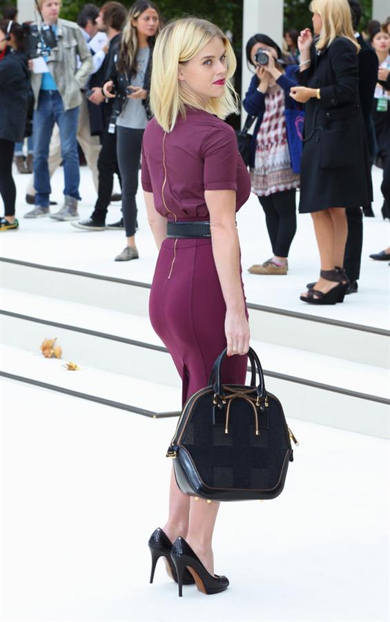 Alice Eve - Burberry Prorsum fashion show in London - September 17, 2012
