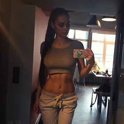 Helga Lovekaty taking a selfie