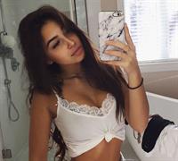 Claudia Tihan taking a selfie