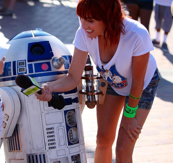 Alison Haislip attending the Star Wars Course of the Force in Redondo Beach California on July 7, 2012