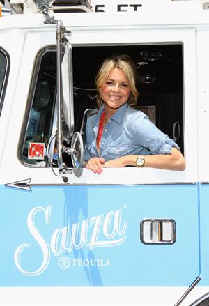 Ali Fedotowsky Sauza Tequila Make it with a Fireman launch event in New York City on June 18, 2012 