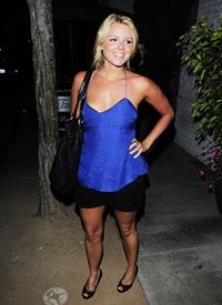 Ali Fedotowsky outside Dan Tanas restaurant in West Hollywood on June 30, 2010