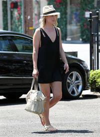Ali Larter - Leggy in Black Dress at a Car Wash in Hollywood - August 9, 2012