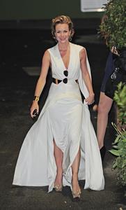 Amanda Holden leaving BGT semi finals on May 8, 2012