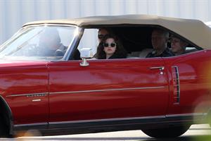 Amanda Seyfried on set of Lovelace in Los Angeles on January 5, 2012 