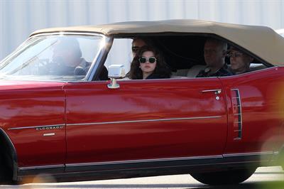 Amanda Seyfried on set of Lovelace in Los Angeles on January 5, 2012 