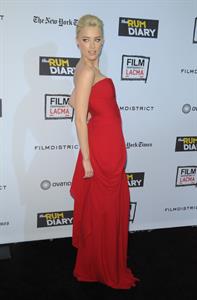 Amber Heard the Rum Diary premiere in Los Angeles on October 13, 2011