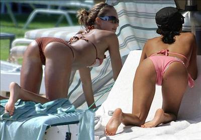 Jessica Alba in a bikini - ass